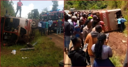 The bus was en route to Nairobi from Maua when it crashed.